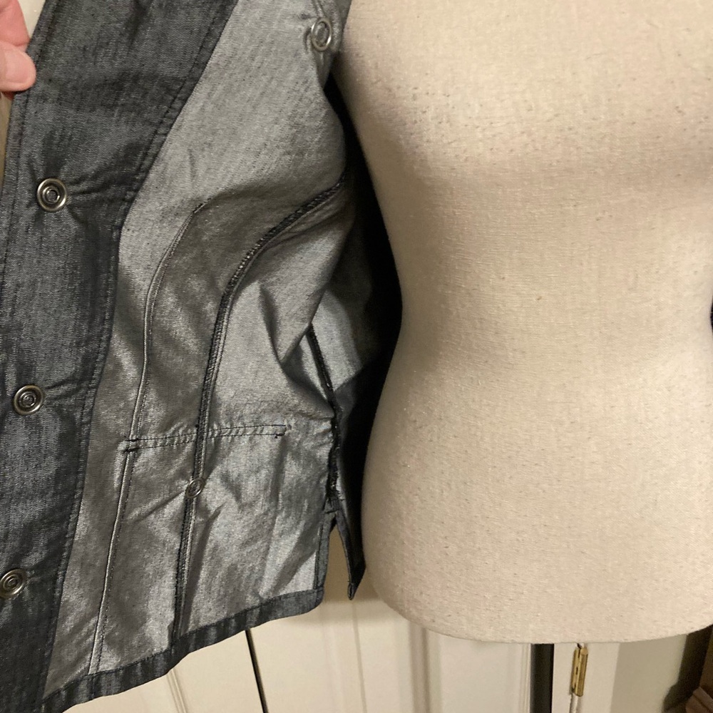 Westbound shiny dark light weight denim jacket size ‘medium - Picture 7 of 8